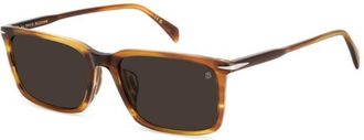 David Beckham DB 1163/F/S Asian Fit EX4/70 Mens Sunglasses Brown Size 58