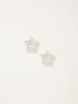 Fat Face FatFace Silver Tone Star Stud Earrings