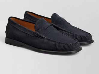 Tod's suede gathered loafers