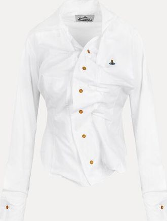 Vivienne Westwood Drunken Shirt Cotton White 40 Women