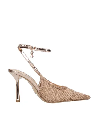 Steve Madden met hak ros&eacute; goud
