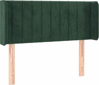 vidaXL Cabecero Con Led De Terciopelo Verde Oscuro 93x16x78/88 Cm Vidaxl