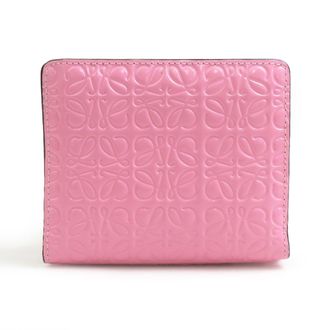Loewe Pink Coated Canvas Wallet (Bi-Fold) (Pre-Owned)