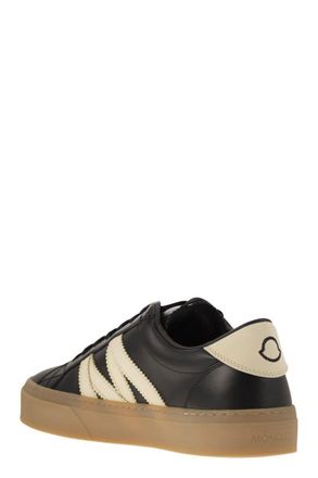 Moncler Monaco2 - Leather And Nubuck Sneakers
