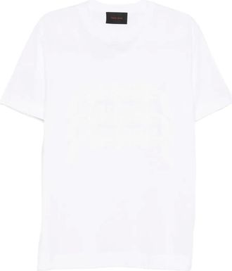 Simone Rocha T-shirt in cotone con stampa Daisy Chain - Bianco