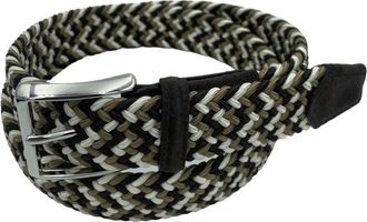Paolo Vitale Flettet elastische riem - unisex - Zonnebrillen - Veelkleurig - 110 CM - Leer - Accessoires