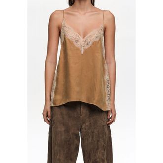 Bimba & Lola Lace Camisole Top in Toffee at Nordstrom, Size Medium Eu