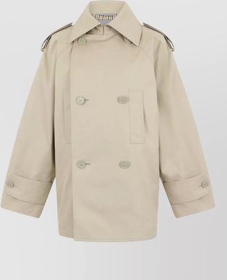 Balenciaga cotton double-breasted trench coat