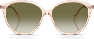 Oliver Peoples Soleau 60mm Butterfly Sunglasses in Cherry Blossom /Olive at Nordstrom