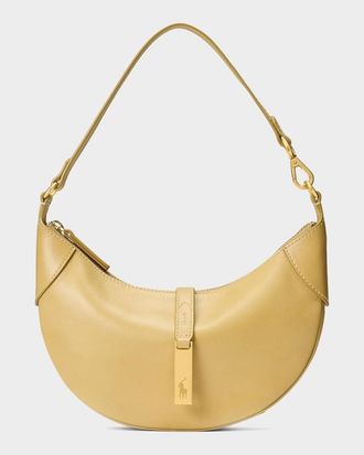 Polo Ralph Lauren Polo ID Leather Shoulder Bag