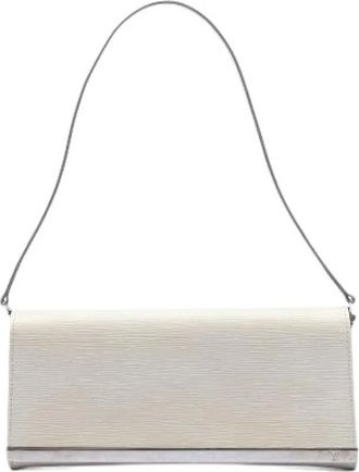 Louis Vuitton Pre-owned Shoulder Bags, female, Beige, Size: ONE SIZE Pre-owned Leather Shoulder Bag