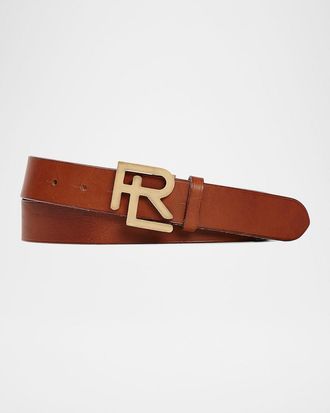 Ralph Lauren Purple Label RL Vachetta Leather Belt