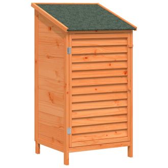 vidaXL Cobertizo De Jard&iacute;n Con Techo Marr&oacute;n 59 X 56 X 113,5 Cm Vidaxl