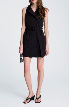 Kenneth Cole Trench Minidress in Black at Nordstrom, Size 14