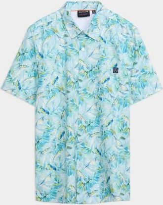 Salt Life Catch Me if You Can Performance Woven Shirt in Fresh Mint at Nordstrom, Size Xx-Large