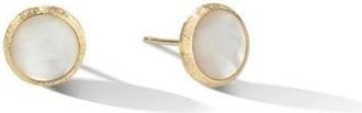 Marco Bicego Jaipur Color Collection 18K Yellow Gold Mother Of Pearl Stud Earrings