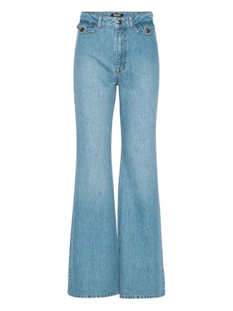 Rotate Jeans met riemlussen - Blauw