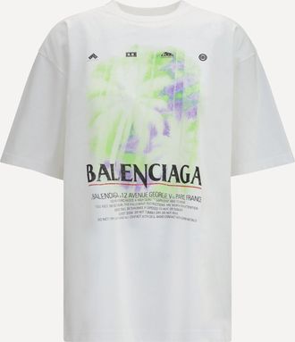 Balenciaga T-shirt in cotone con stampa Woman S