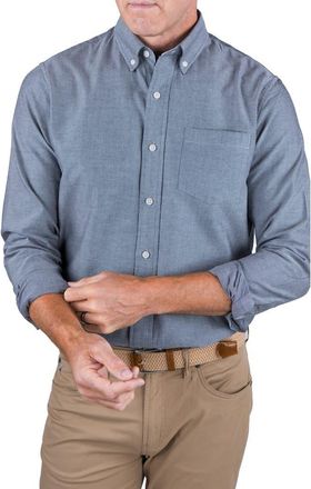 Tailor Vintage Classic Fit Cotton Oxford Button-Down Shirt in Navy at Nordstrom Rack, Size Xx-Large