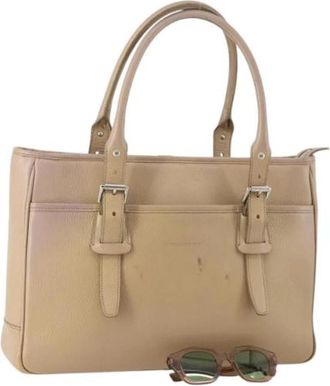 Burberry Pre-owned Vintage Schoudertas - Dames - Vintage Handtas - Beige - ONE Size - Vintage