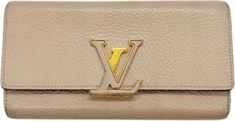 Louis Vuitton Pre-owned Portafoglio Lungo (Bi-fold) - - Pre-owned - Donna - Beige - ONE SIZE