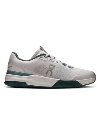 On Mens Roger Advantage Pro Shoes In Frost/evergreen