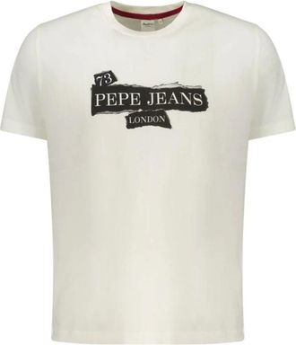 Pepe Jeans London Hombre, Camisetas, Blanco, Talla: XL