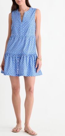Vineyard Vines Harbor Seersucker Sundress in Block at Nordstrom, Size X-Large