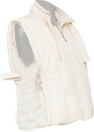 Ganni Ganni oversized shiny puff vest gilet top