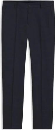 BOSS Slim-fit pants in virgin wool and linen