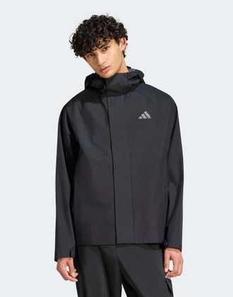 adidas Essentials - Giacca impermeabile nera-Nero