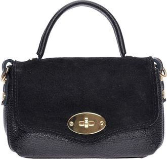 Roberta M Zwart Rundleer Tas