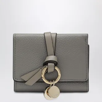 Chlo&eacute; Grey Alphabet Mini Trifold Wallet