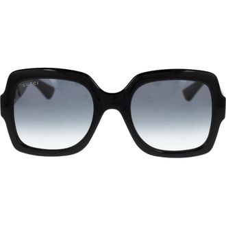 Gucci Accessoires, Dames, Zwart, ONE Size, Zonnebril met gradi&euml;ntlenzen, iconische stijl