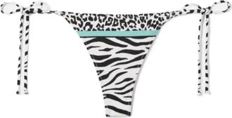 MC2 Saint Barth Marielle Cheeky Bottom With Laced Closures - Dames - Bikinis - Veelkleurig - XS - Polyester - Badmode