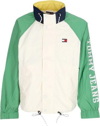 Tommy Hilfiger Kleur Blok Windjack Kustgroen - Heren - Zomerjassen - Veelkleurig - L - Polyester - Jassen