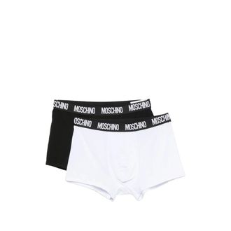 Moschino Calzoncillos tipo Slip con Cintura con Logo (Juego de Dos) - Underwear - Hombre - Multicolor - 2XL