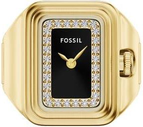 Fossil Raquel Ring Watch, 14mm x 18.5mm in Gold Black at Nordstrom