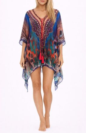 Ranee&rsquo;s Short Poncho in Blue at Nordstrom Rack