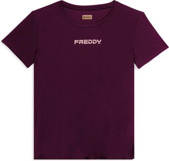 Freddy T-shirt tecnica con spacchi laterali e fit regolare