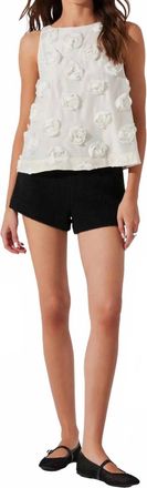 Astr Womens Floria Top In White