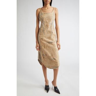 Diesel De-Vera-Fsg Denim Midi Dress in Beige at Nordstrom Rack, Size Medium
