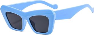 Generic Mens Outdoor Vacation Sunglasses Womens Commuter Sports Driving Sun Glasses(Blue)
