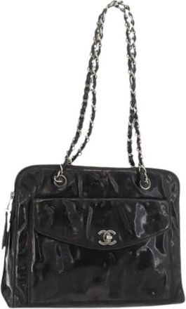 Chanel Pre-owned Shoulder Bags, female, Black, Size: ONE SIZE Pre-owned Vintage Shoulder Bag