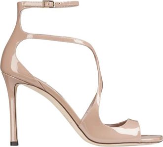 Jimmy Choo London JC E26 Sandalen - Dames - Sandalen met hakken - Roze - 41 EU - Schoenen