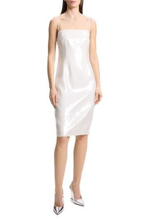 Theory Sequin Sleeveless Slipdress in White at Nordstrom Rack, Size 0