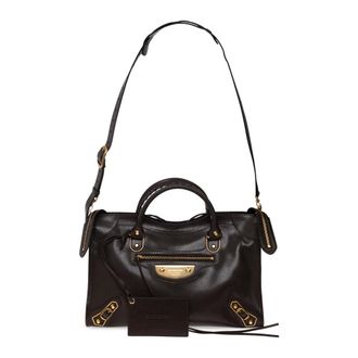 Balenciaga Le City Uptown Medium Handtas - Dames - Tassen - Bruin - Maat: ONE Size Katoen
