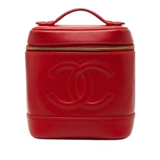 Chanel Pre-owned Vanity Bag - Dames - Pre-owned - Rood - Maat: ONE Size Leer