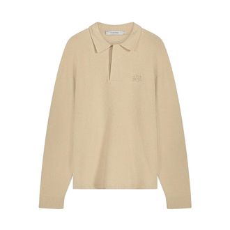 Filling Pieces Truien & Vesten, Heren, Beige, L, Knit Shirt Boucle