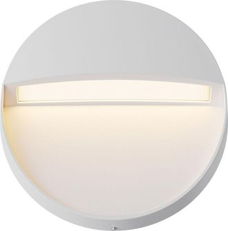 Maytoni Maytoni Mane Round Aplique de pared exterior blanco 3000K 100lm IP54